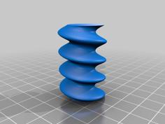 Spiral Noodle Overhang Test 3D Printer Model