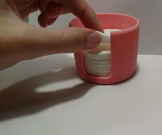 Cotton Wool Pads Container 3D Printer Model