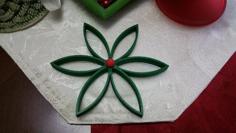 Christmas Flower With Seperated Center Ball 3D Printer Model