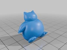 Pokemon Snorlax #143 – Optimized For 3D Printing 3D Printer Model