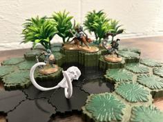 Heroscape Custom Terrain – Mammoth Tar Pit 3D Printer Model