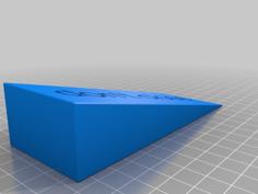 Customizable Door Wedge With Text Inlay 3D Printer Model