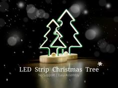 LED Strip Christmas Tree 3D Printer Model