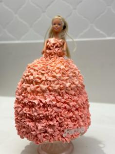 Barbie Cake Front Pin 3D Printer Model