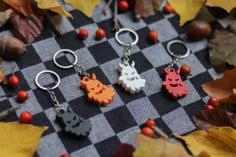 Devilish Ghost Keychain | Autumn Series | Halloween 3D Printer Model