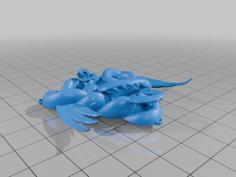 Dragon Dress/Cloak Clasp 3D Printer Model