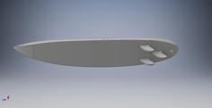 Surfboard Pendant 3D Printer Model