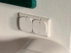 IKEA TRÅDFRI STYRBAR – Single And Double Button Wall Mount 3D Printer Model