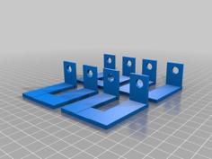 Shelf Bracket Flush 3D Printer Model