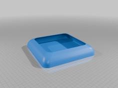 Square Anti-Escape Feeding Bowl For Reptiles And Small Animals MineeForm FDM 3D Print STL File 3D Printer Model