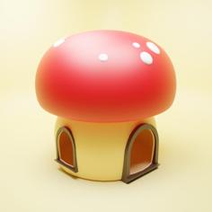 Toadstool Mushroom House For Hamster 3D Printer Model