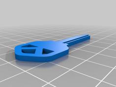 Kwikset KW1 Key Blank 3D Printer Model