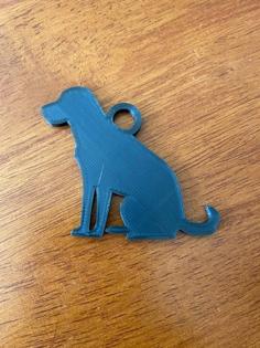 Labrador Keychain 3D Printer Model