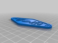 V For Verified Security Key Keyfob 3D Printer Model