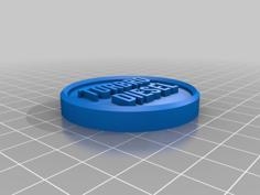 Turbro Diesel Badge 3D Printer Model