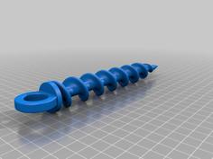 Spiral Ground Anchor (twisted Tent Peg) 3D Printer Model