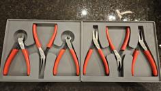 Gridfinity Tekton Mini Pliers Set Organizer 3D Printer Model