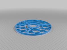 Reusable Spool With Hex Grid 3D Printer Model