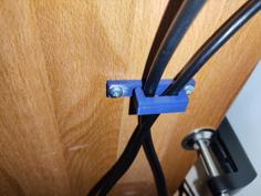 Under Desk Cable Hook 3D Printer Model