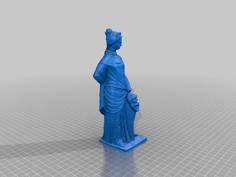 Woman Holding A Comedy Mask 3D Printer Model