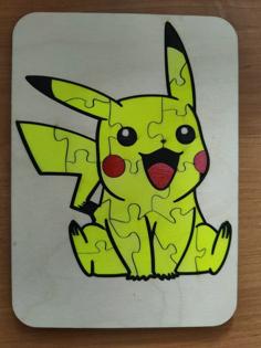 Pikachu Puzzles For Laser Cut