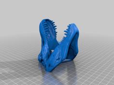 T-Rex Head No Base 3D Printer Model