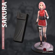 Sakura Haruno Kunai Bag Accessory Cosplay 3D Printer Model