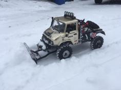 Axial Unimog SCX10.II Snow Plow 3D Printer Model