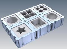 Modular Icecube Tray 3D Printer Model