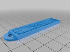 (Simple Version) CHC_Sci&Eng_Keychain 3D Printer Model