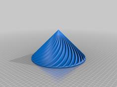 Spiral Cone Turbine X32 3D Printer Model