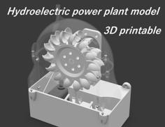 3D Printed Hydroelectric Power Plant Model 3D Printer Model