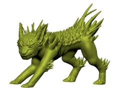 Jolteon Hedgehog Dog Like Creature 3D Printer Model