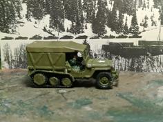 T28 HALF TRACK JEEP 3D Printer Model