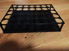 Parametric Rack For Small Plastic Bottles 3D Printer Model