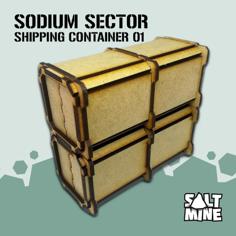 Sodium Sector – Shipping Container (3mm – Mdf – Lasercut)