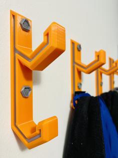 Hanger Hook Solid Hexagonal Design 3D Printer Model