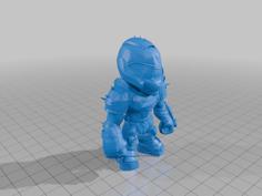 Doom Slayer (Dark Ages) | Mini-figure 3D Printer Model