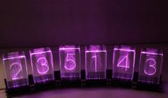 Laser Cut 6x Nixie RGB Digi-Dot Clock Or Calendar Or Counter