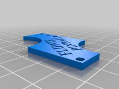 Homebrew Pinball Outlane Post Alignment Tool 3D Printer Model