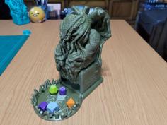 Celtic Style Tray For Cthulhu Dice Tower 3D Printer Model