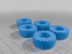 Suzuki Jimny JA11-5 Bumpers And Tires 3D Printer Model