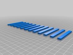 Train Track Profile 3D Printer Model