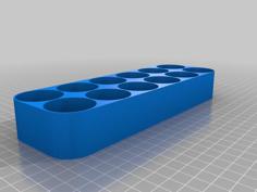 Cylindrical Battery Case 3D Printer Model