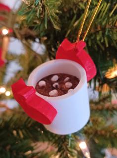 Hot Cocoa Mug Tree Ornament 3D Printer Model