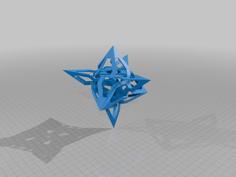 ESCHER STAR TRUNCATED TETRAHEDRAL POLYKNOT 1 3D Printer Model