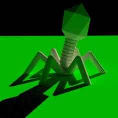 Bacteriophage Stand 3D Printer Model