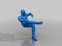 Deadpool In Relaxed Posture 3D Printer Model