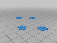 Tiny Snow Flakes 3D Printer Model