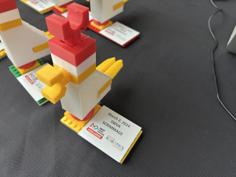 Large FLL Chicken Trophy 3D Printer Model